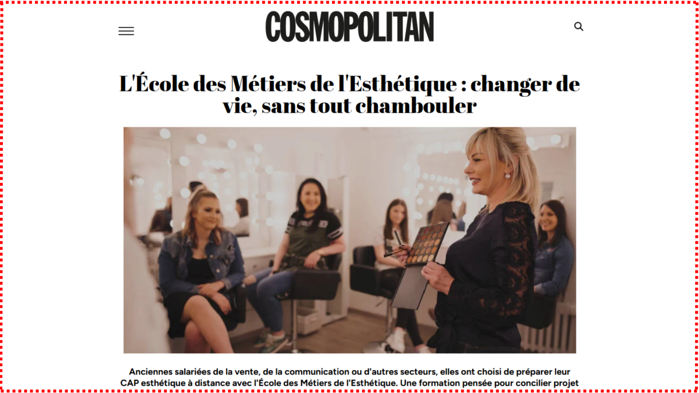 L'École des Métiers de l'Esthétique : changer de vie, sans tout chambouler